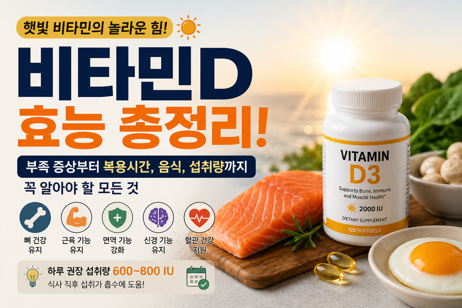 비타민D 효능 총정리